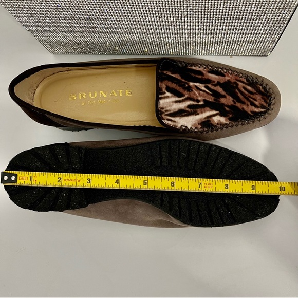 BRUNATE - Moccasin Loafer Violet Suede / Zebra / Made in Italy 🇮🇹 - Picture 11 of 12